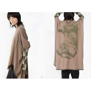 BERNHARD WILLHELM  Linen Cotton Oversized Sweater Wearable Art Medium